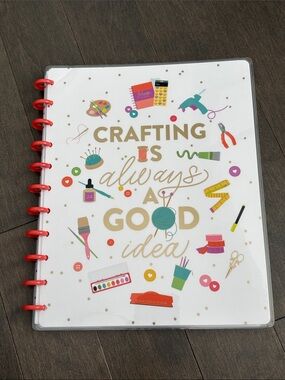 HAPPY PLANNER Miss Maker Dotted Lined Big Notebook, Paper Craft Stationery RARE